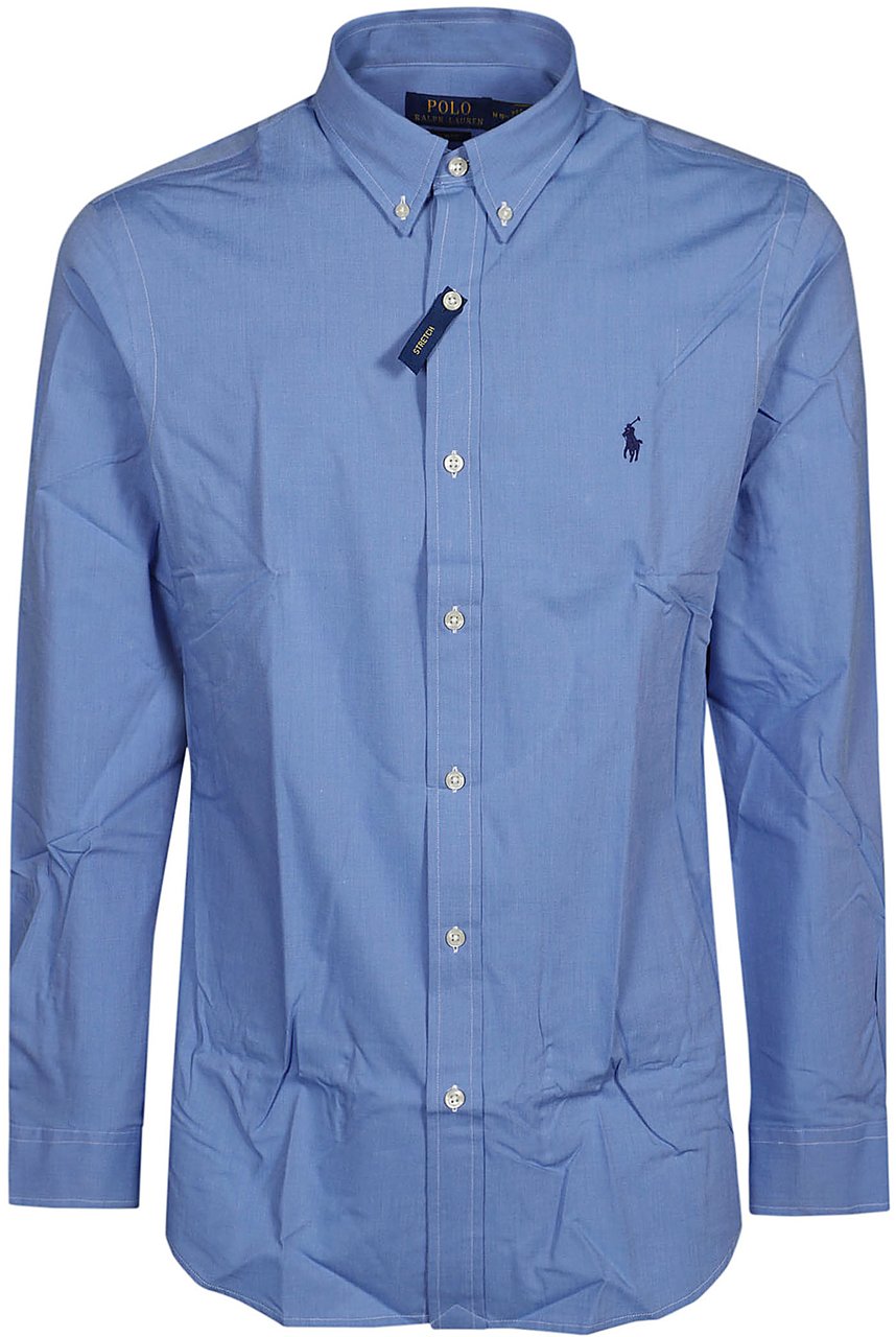 Ralph Lauren Long Sleeve Sport Shirt Blue Blauw