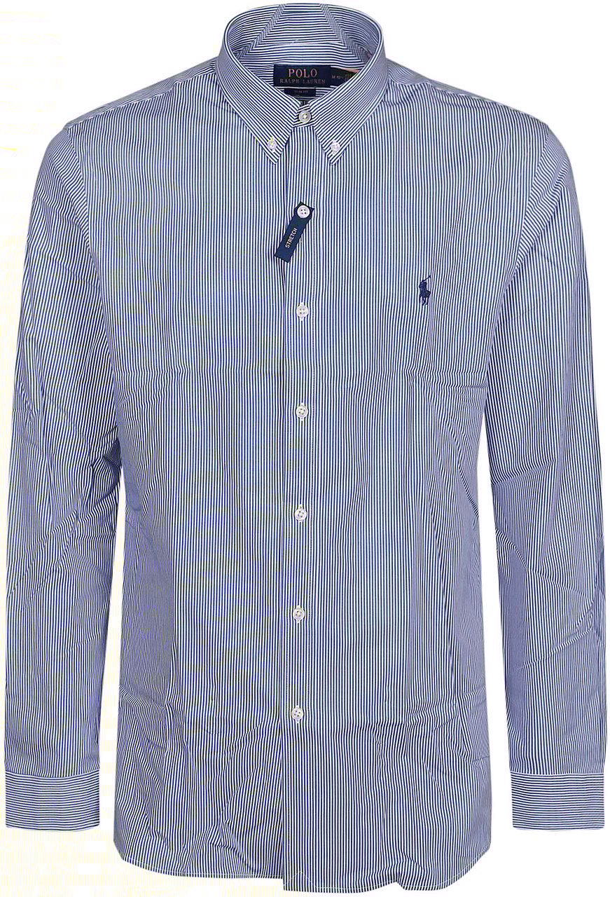 Ralph Lauren Long Sleeve Sport Shirt Blue Blauw