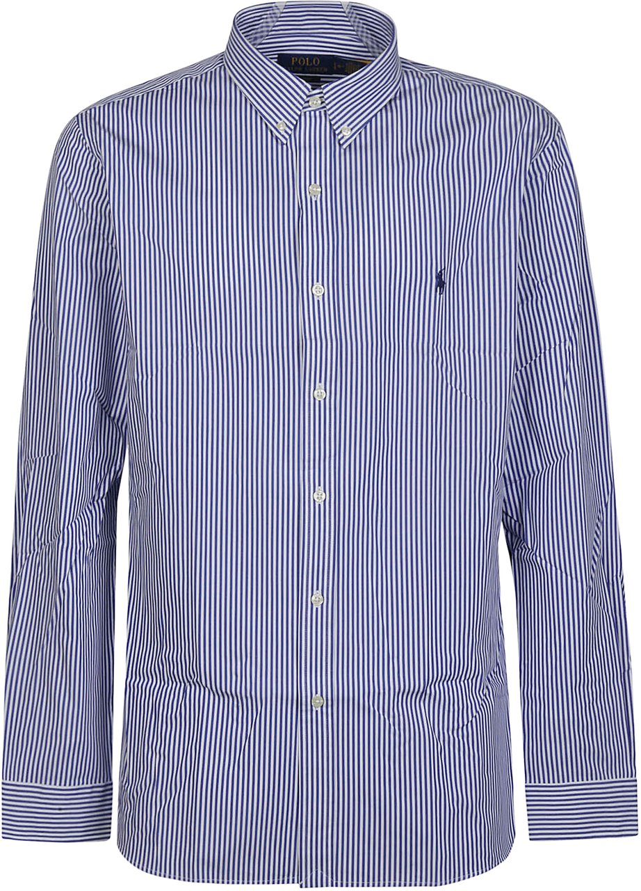 Ralph Lauren Long Sleeve Sport Shirt Blue Blauw