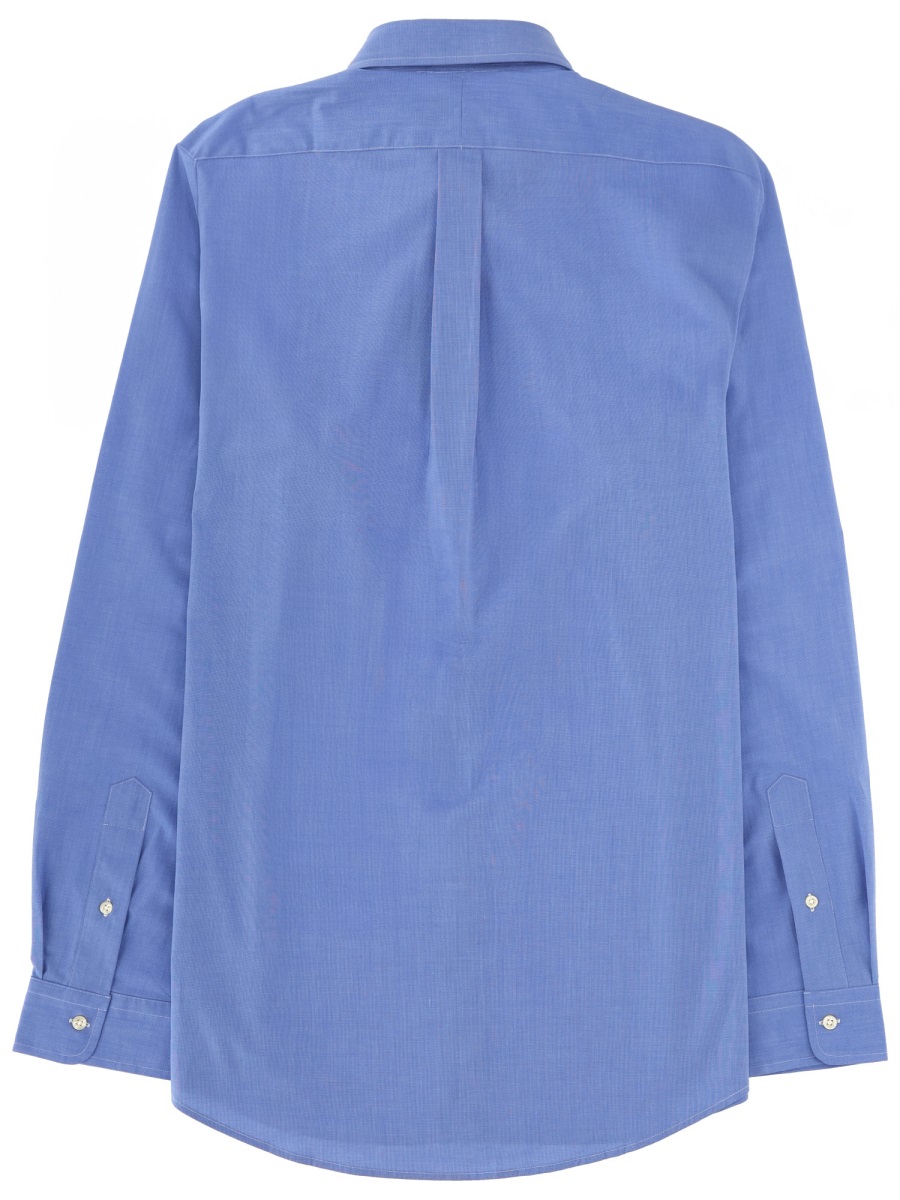 Ralph Lauren Tailored Cotton-Blend Long-Sleeve Shirt Blauw