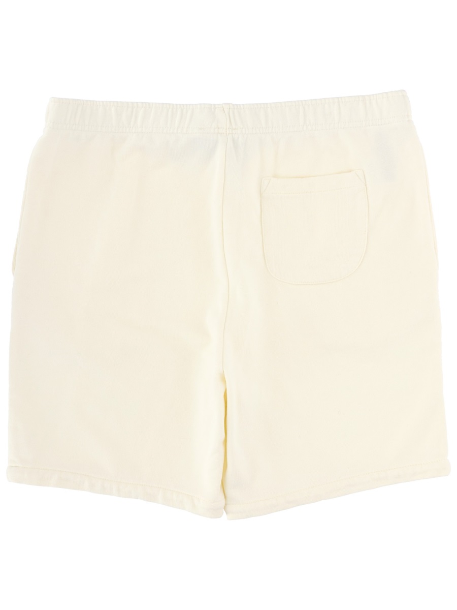 Ralph Lauren Relaxed Cotton Elastic Drawstring Shorts Neutraal