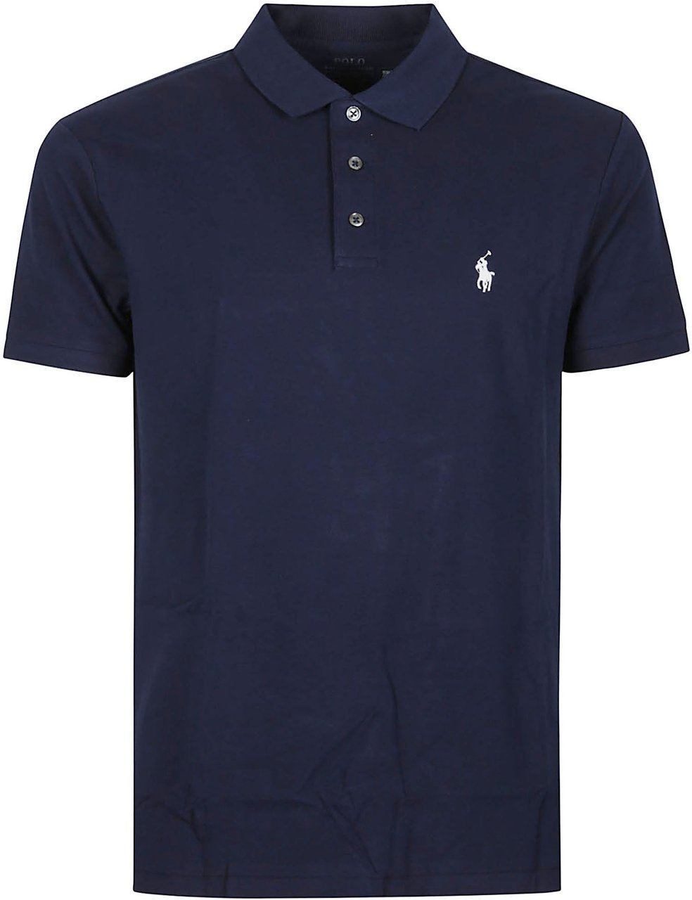 Ralph Lauren Short Sleeve Slim Polo Shirt Blue Blauw