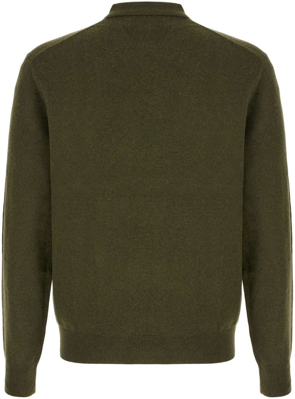 Ralph Lauren Ralph Lauren Military green wool polo shirt Groen