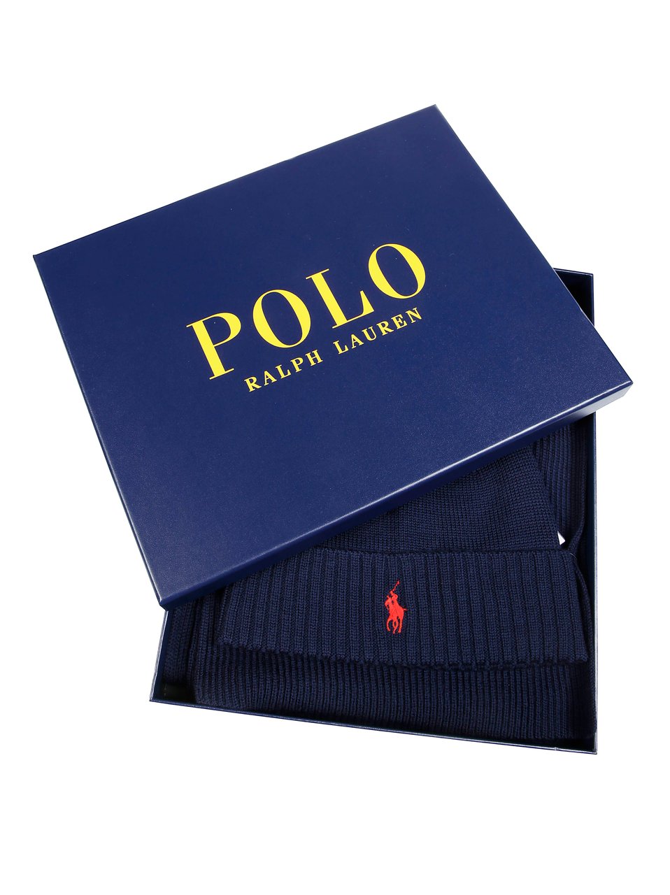 Ralph Lauren Logo Scarf + Hat Set Groen
