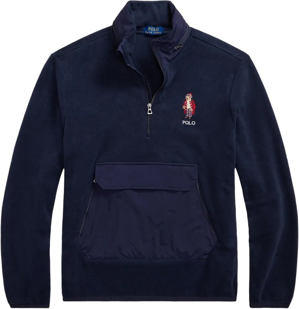 Ralph Lauren Polo Bear Fleece Hybrid Sweatshirt Blauw