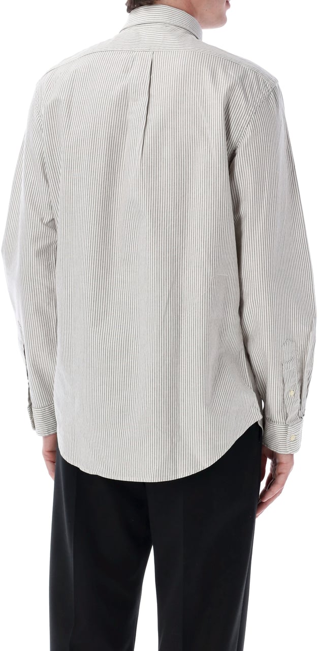 Ralph Lauren Custom Fit Shirt White Brown Wit
