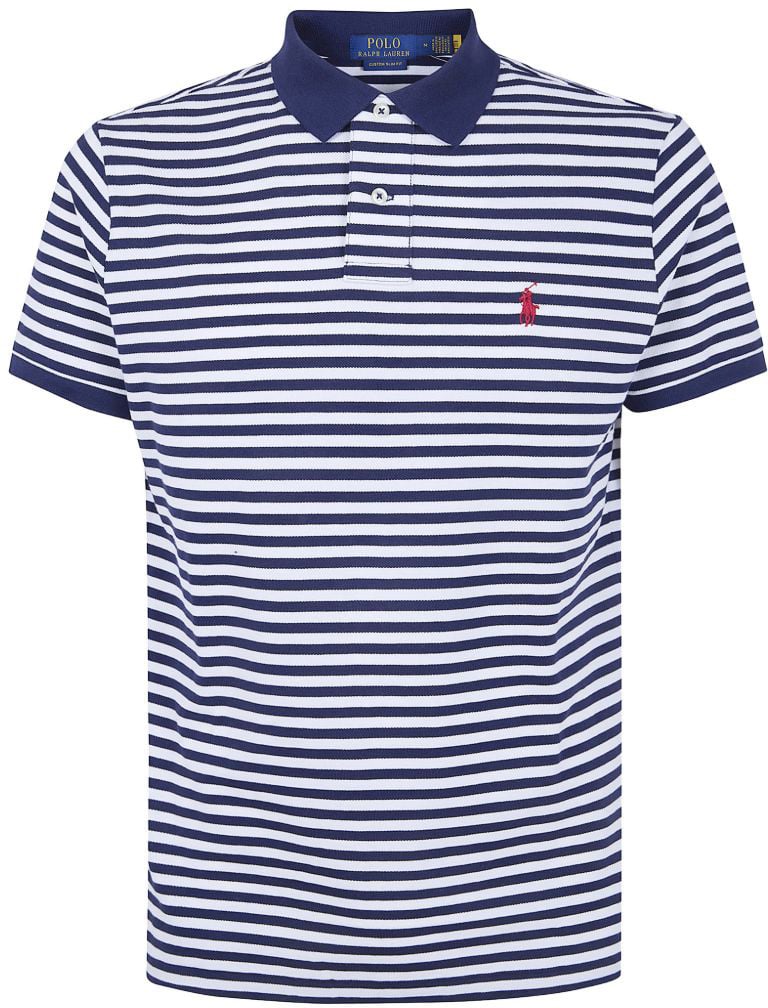 Ralph Lauren T-Shirts And Polos Newport Navywhite Blauw