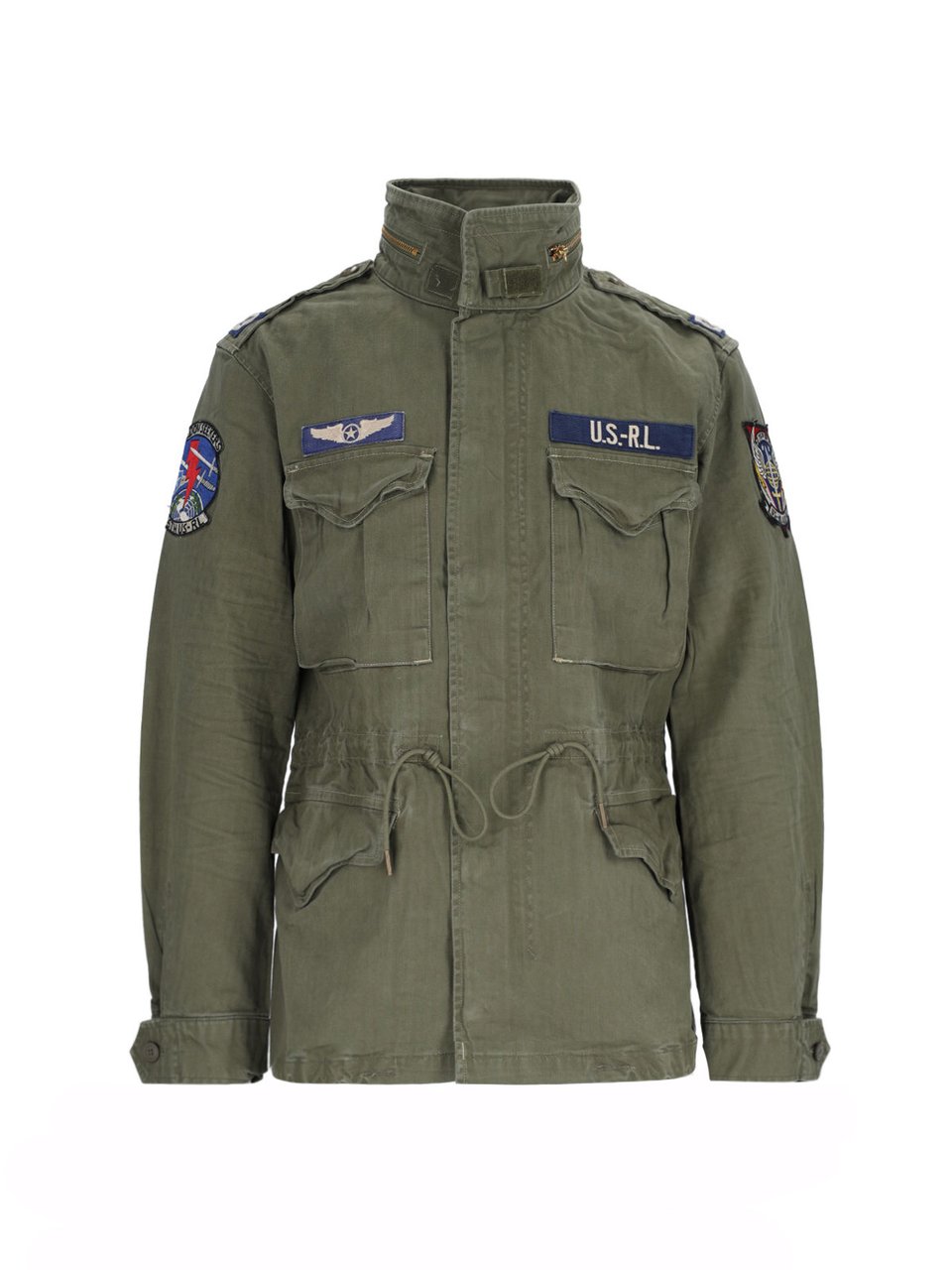 Ralph Lauren Military Jacket With Patch – Green Groen