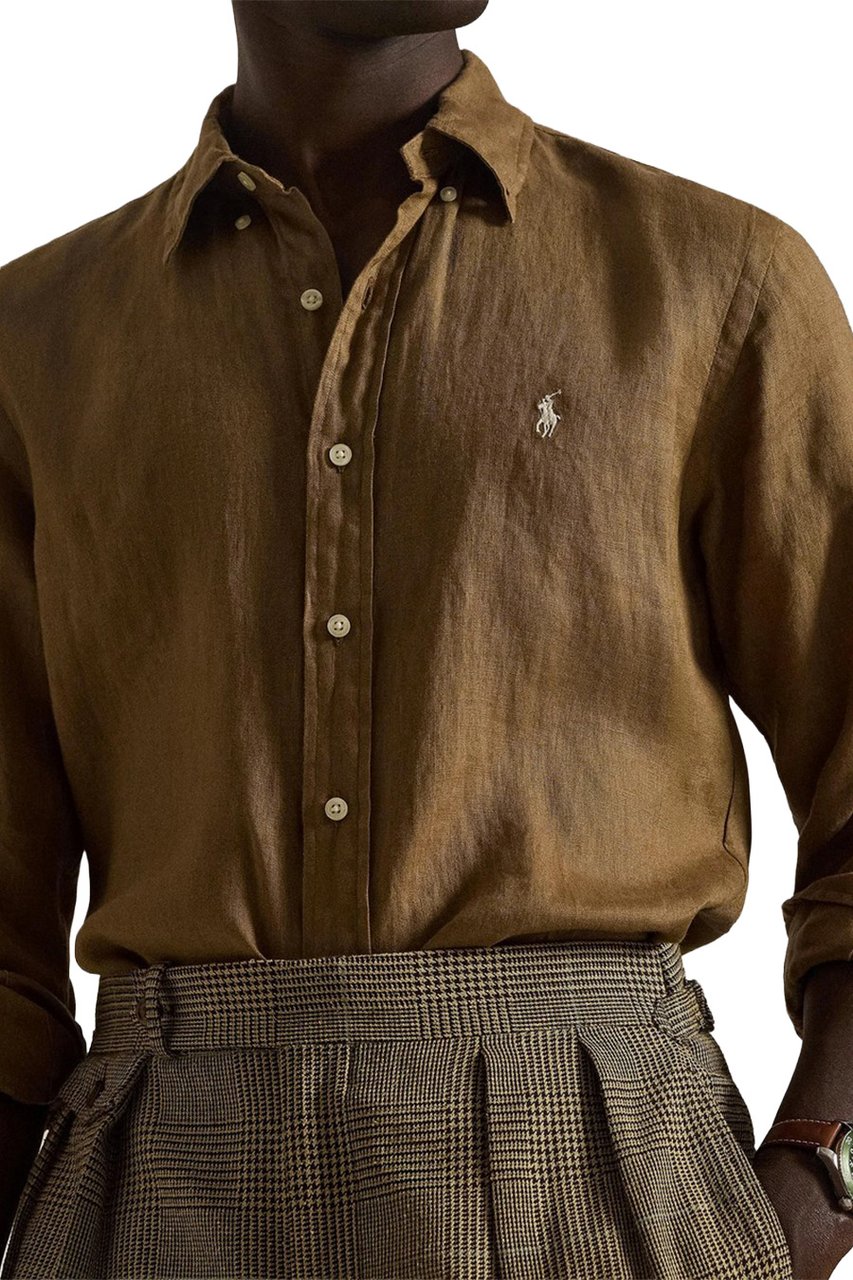 Ralph Lauren Shirts Brown Bruin