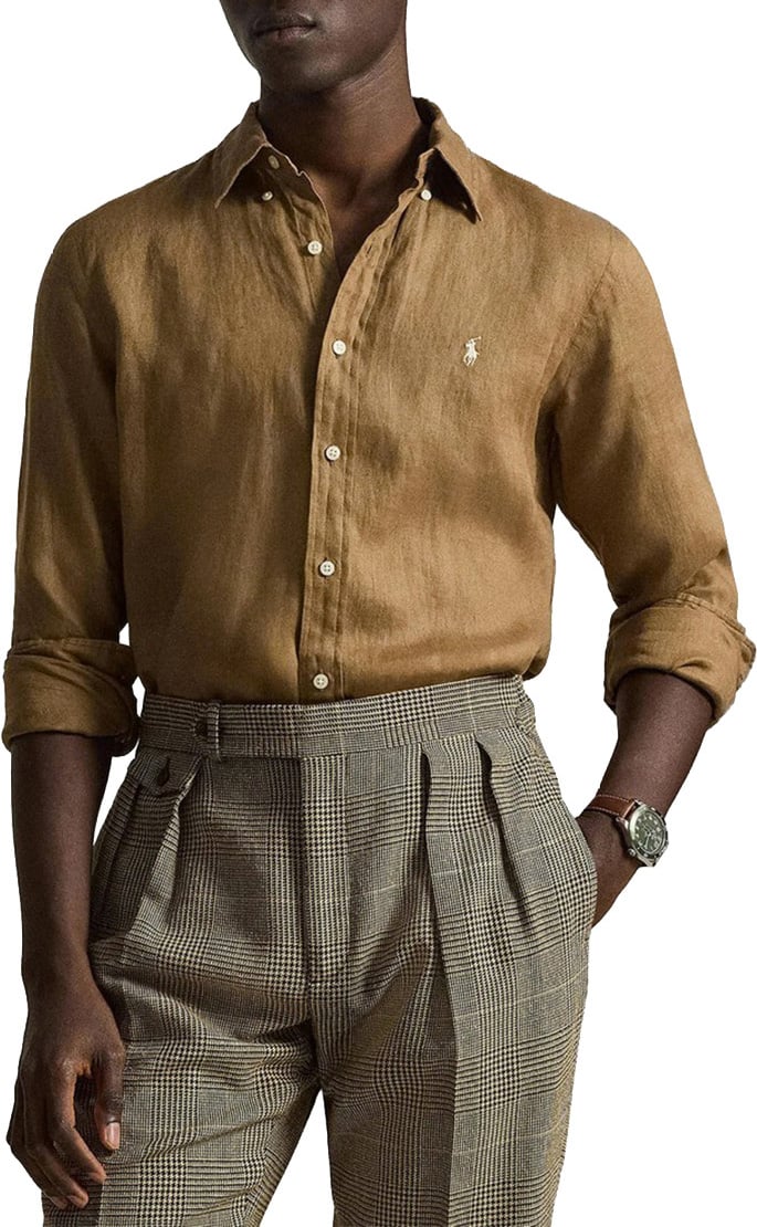 Ralph Lauren Shirts Brown Bruin