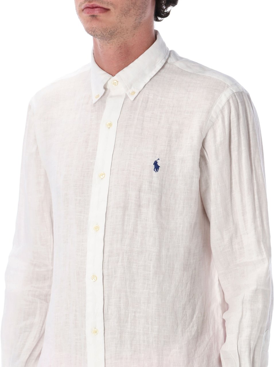Ralph Lauren Custom Fit Shirt Bianco Wit