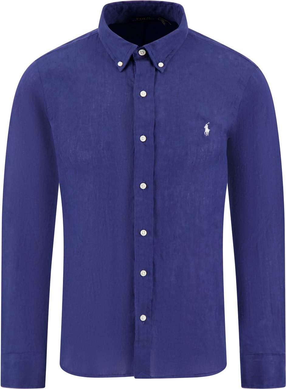 Ralph Lauren Polo   Overhemd Blauw Blauw