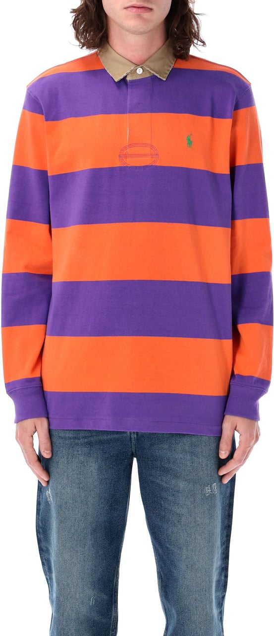 Ralph Lauren Rugby Polo Orange Purple Oranje