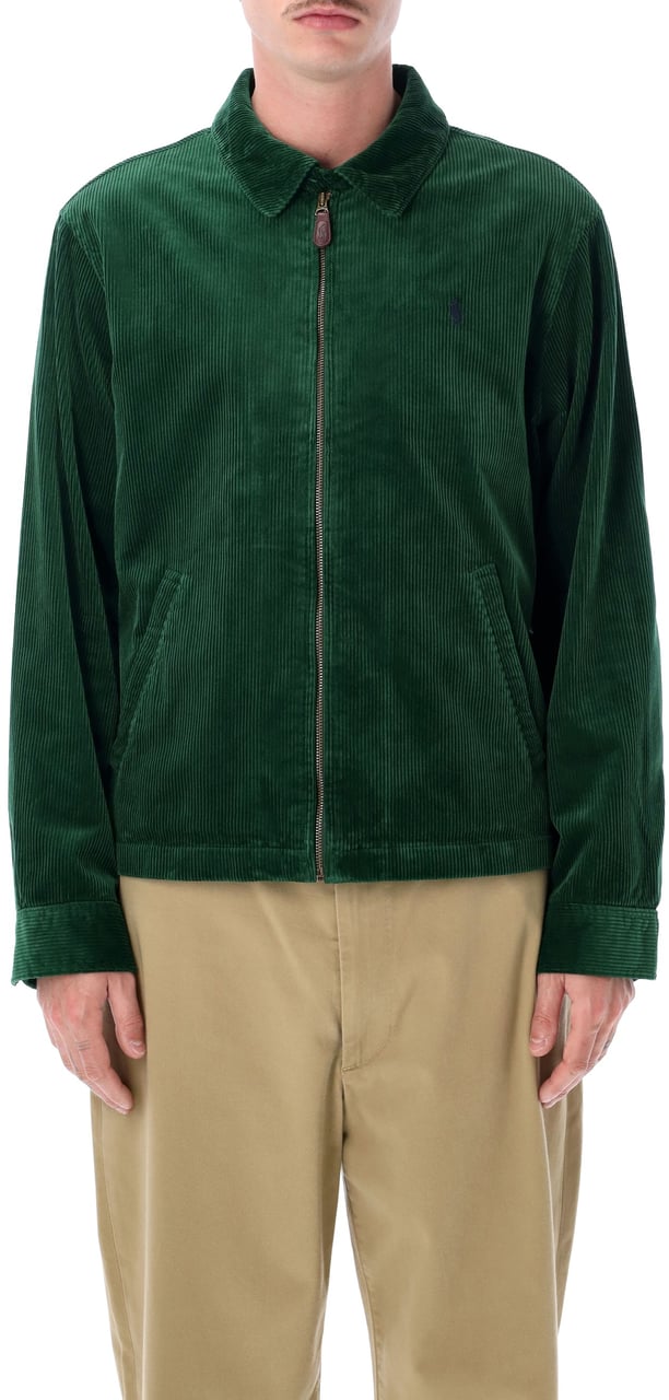 Ralph Lauren Corduroi Bomber New Forest Donkergroen