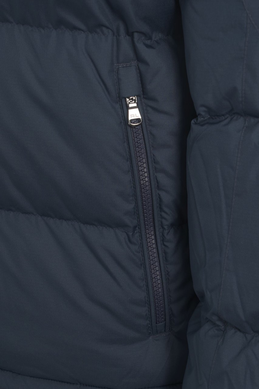 Ralph Lauren Hooded down jacket Blauw