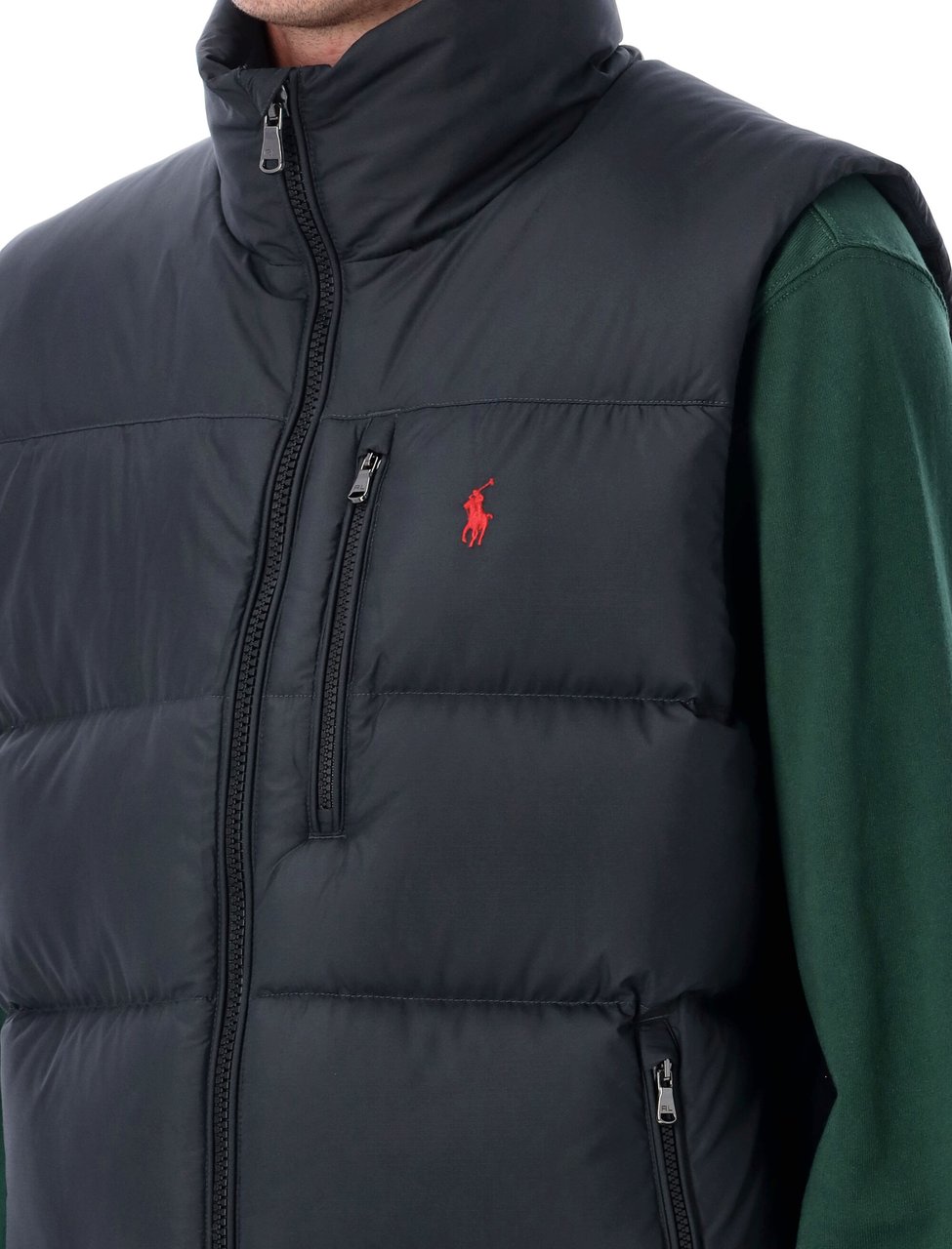 Ralph Lauren Puffer Vest Nero Zwart