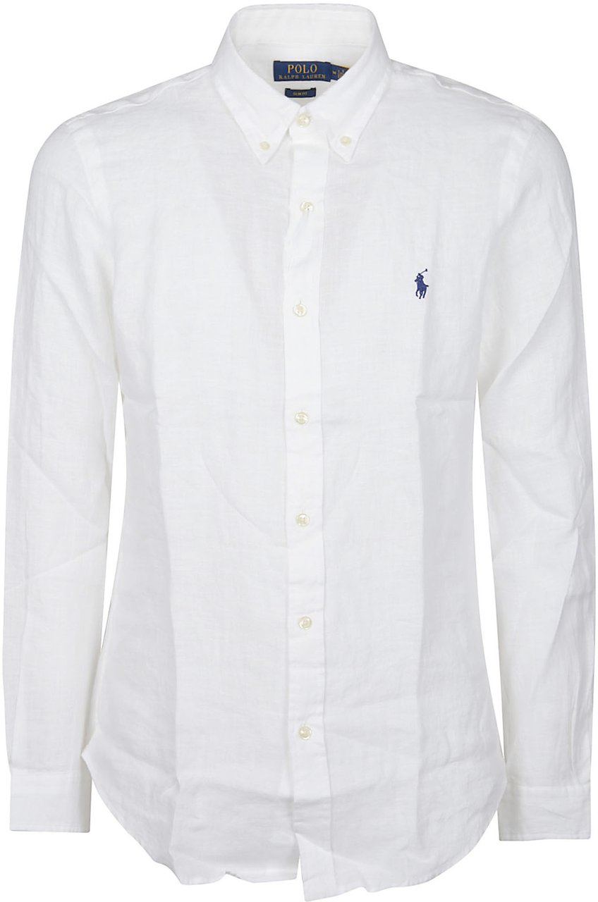 Ralph Lauren Long Sleeve Sport Slim Shirt White Wit