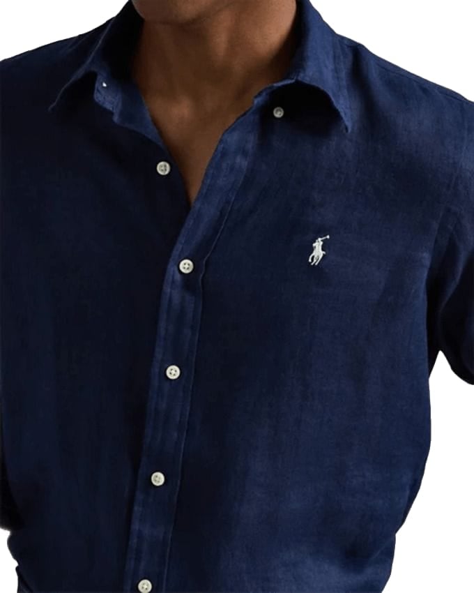 Ralph Lauren Polo Camicie Newport Navy Blauw