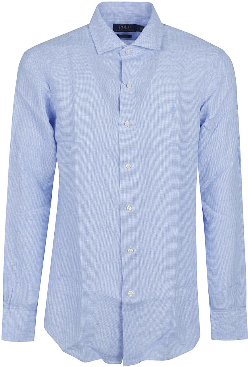 Ralph Lauren Long Sleeve Sport Shirt Blue Blauw