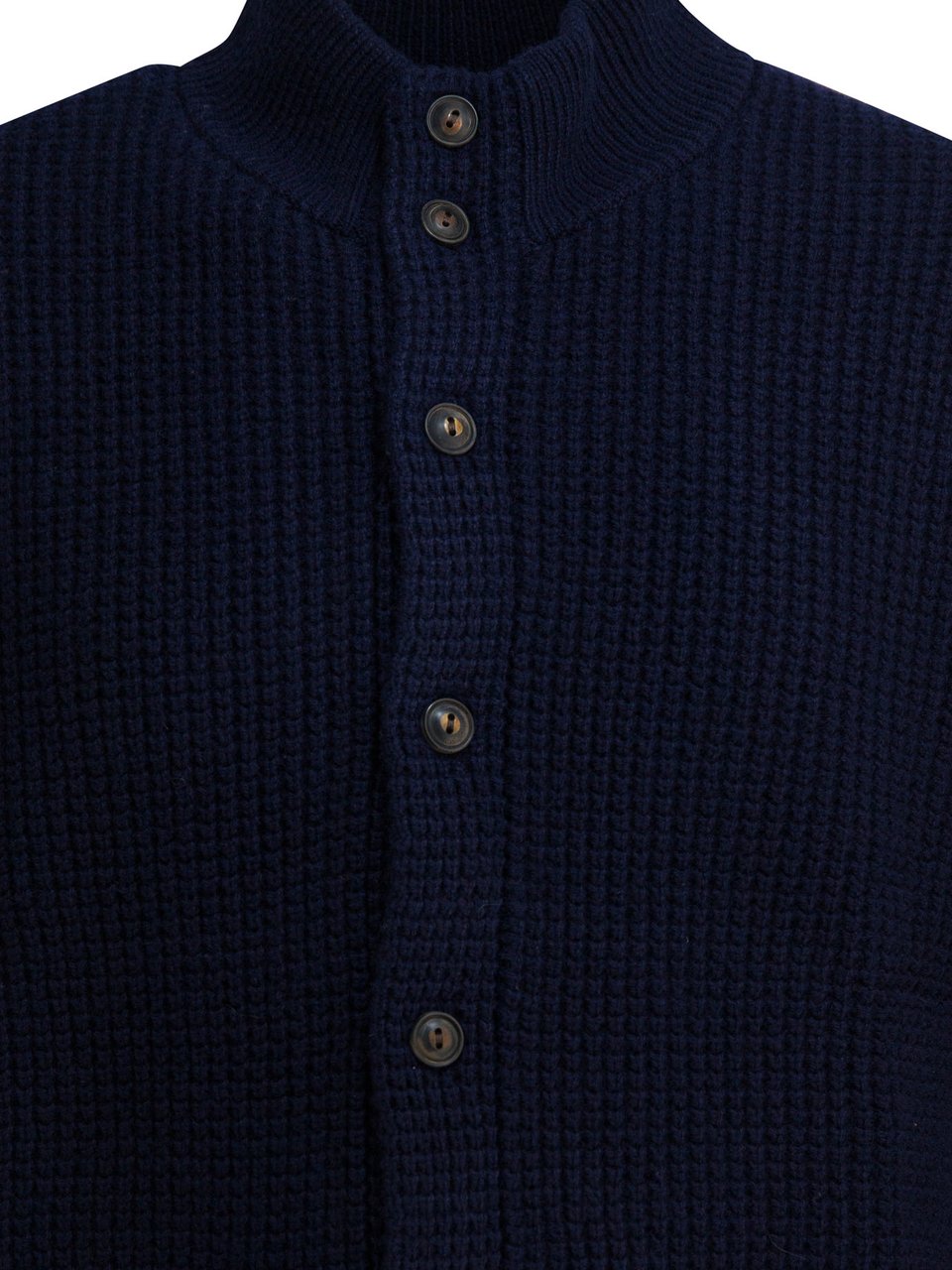 Ralph Lauren Mock neck cardigan Blauw
