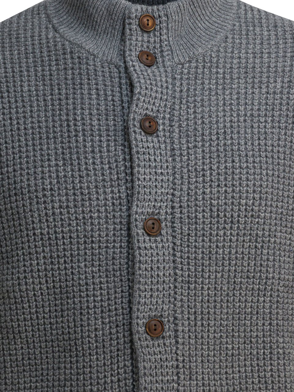 Ralph Lauren Mock neck cardigan Grijs