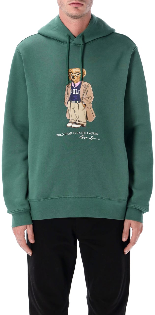 Ralph Lauren Bear Hoodie Verde Groen
