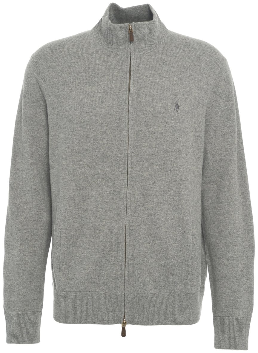Ralph Lauren Felpa con ricamo logo Grijs