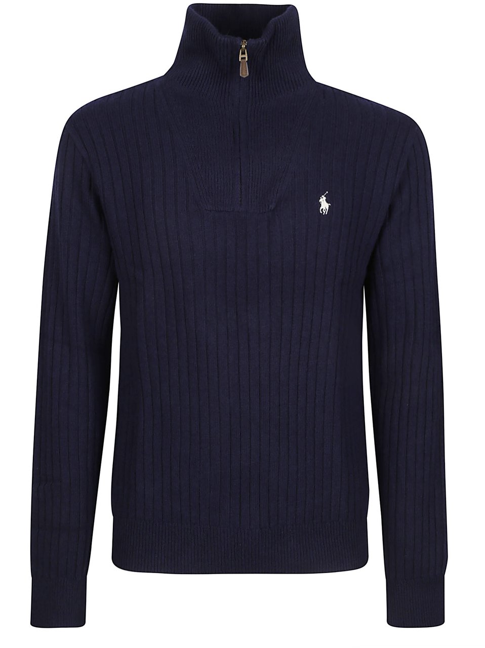 Ralph Lauren Half Zip Sweater Blue Blauw
