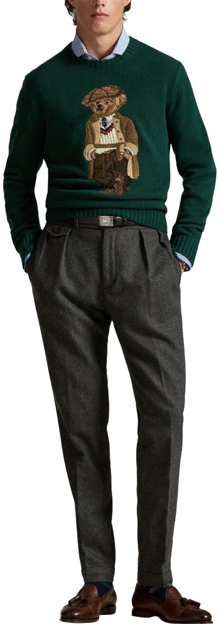 Ralph Lauren Maglia Girocollo Polo Bear Groen