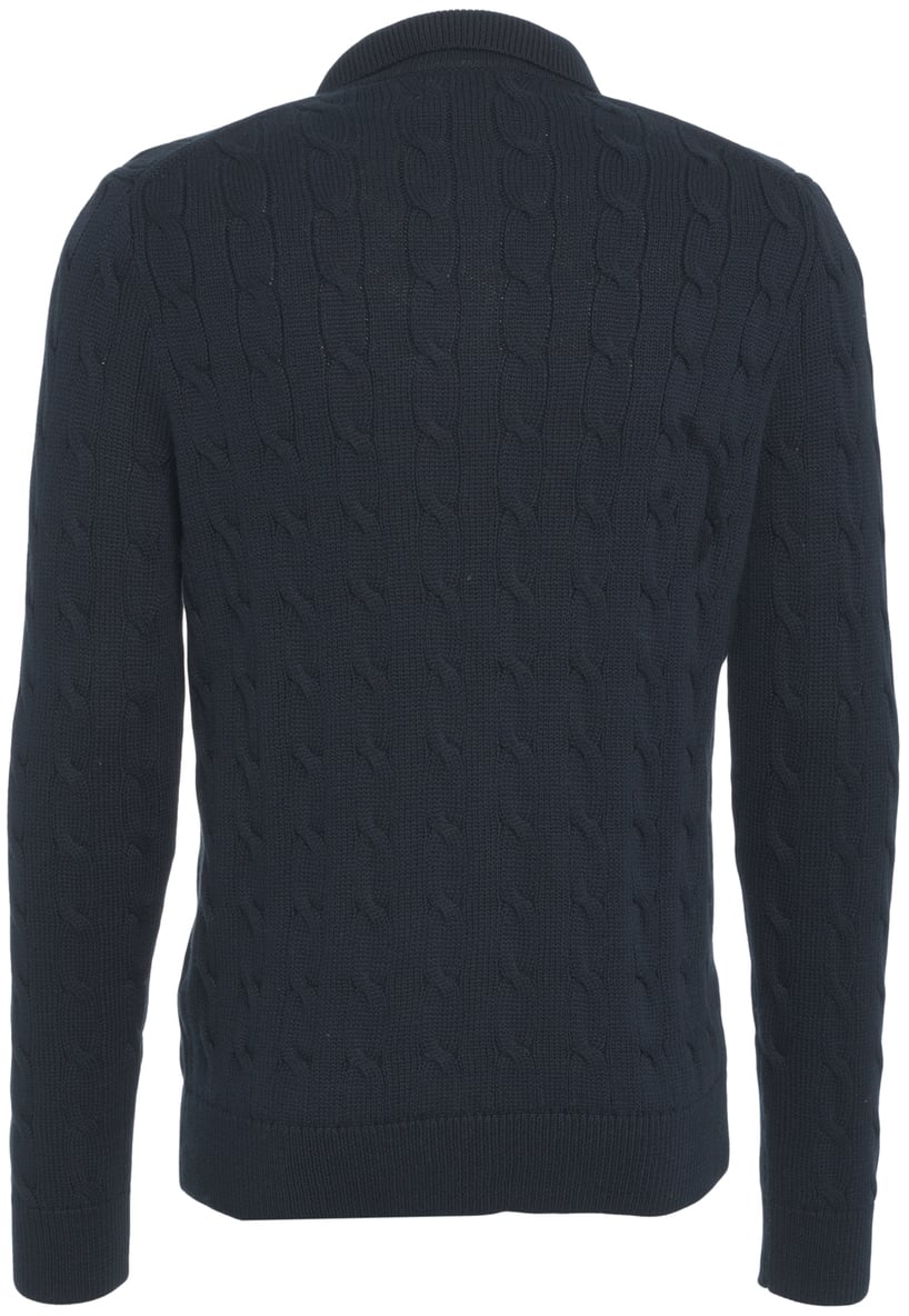 Ralph Lauren Cardigan con ricamo logo Blauw