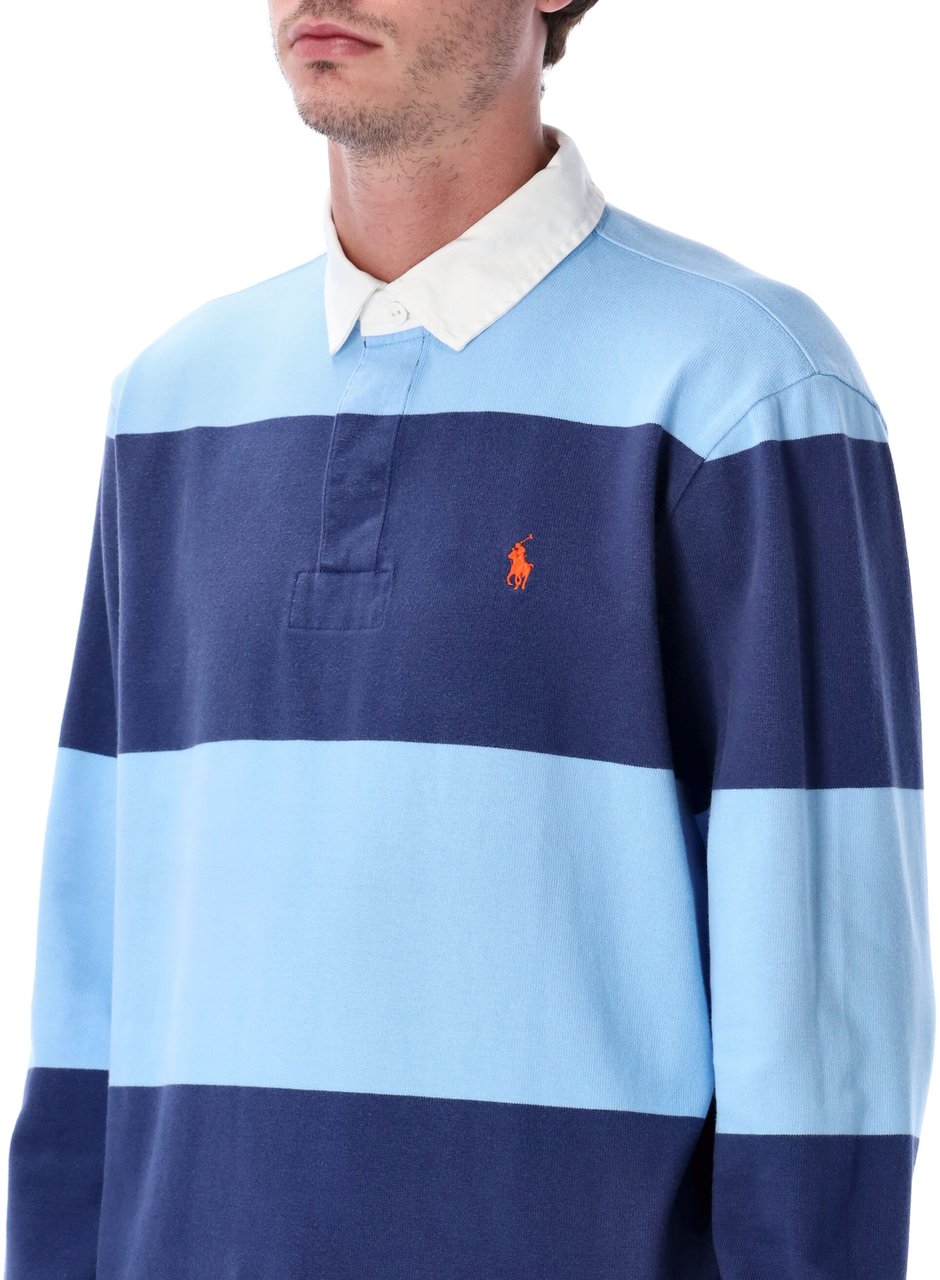 Ralph Lauren Rugby Polo Chambray Blue Blauw