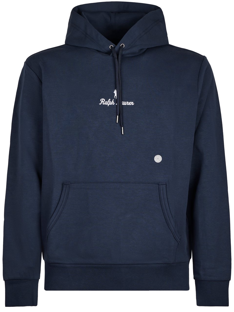 Ralph Lauren Deep Navy Blue Hoodie with Kangaroo Pocket Zwart