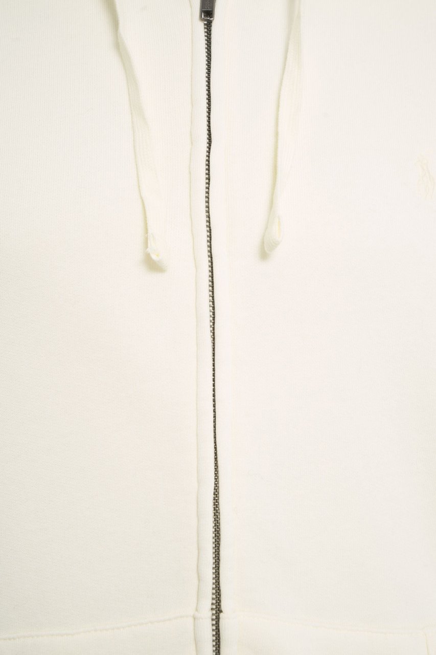 Ralph Lauren Hoodie with zipper Wit