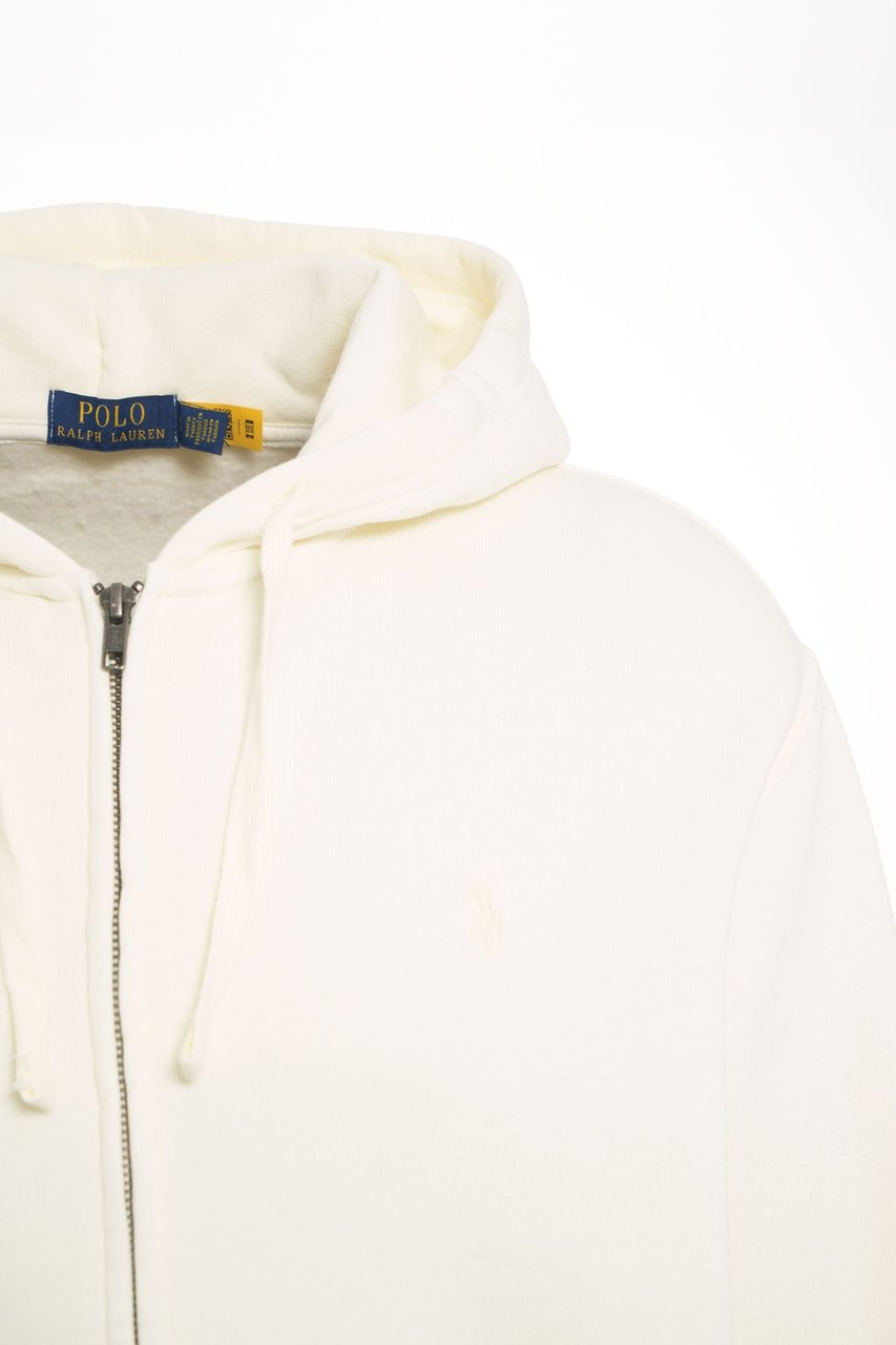 Ralph Lauren Hoodie with zipper Wit