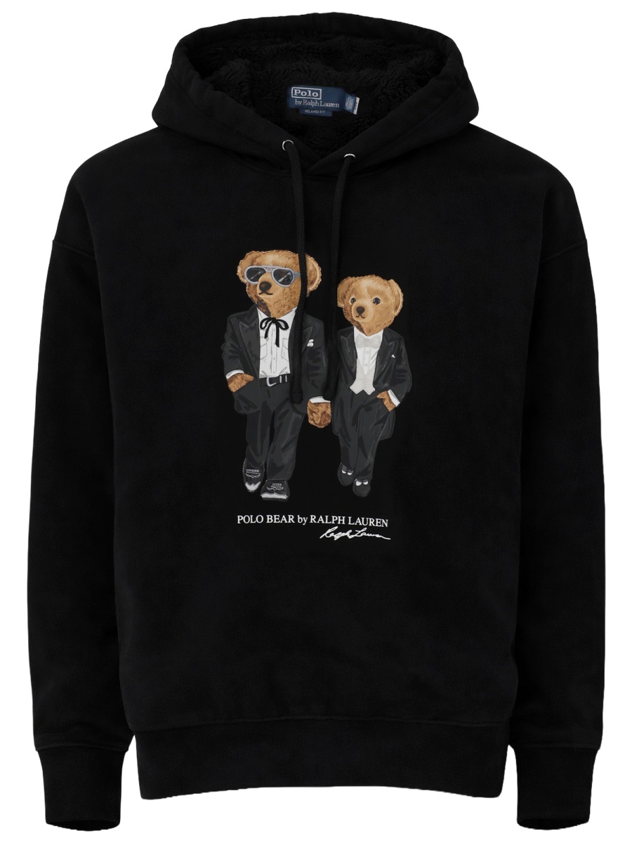 Ralph Lauren Ralph Ricky Tuxedo Bear Hoodie Zwart