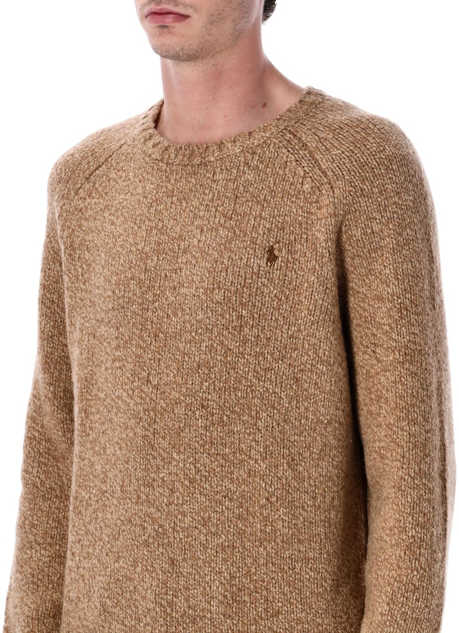 Ralph Lauren Crewneck Donegal Marrone Bruin