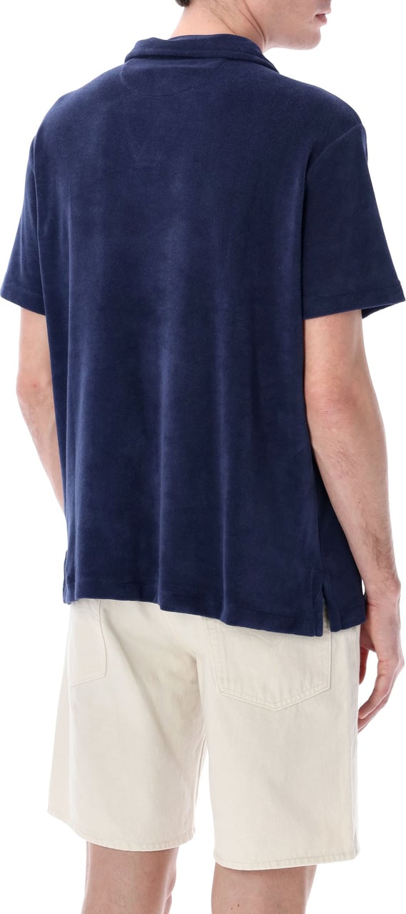 Ralph Lauren Custom Fit Polo Blu Blauw