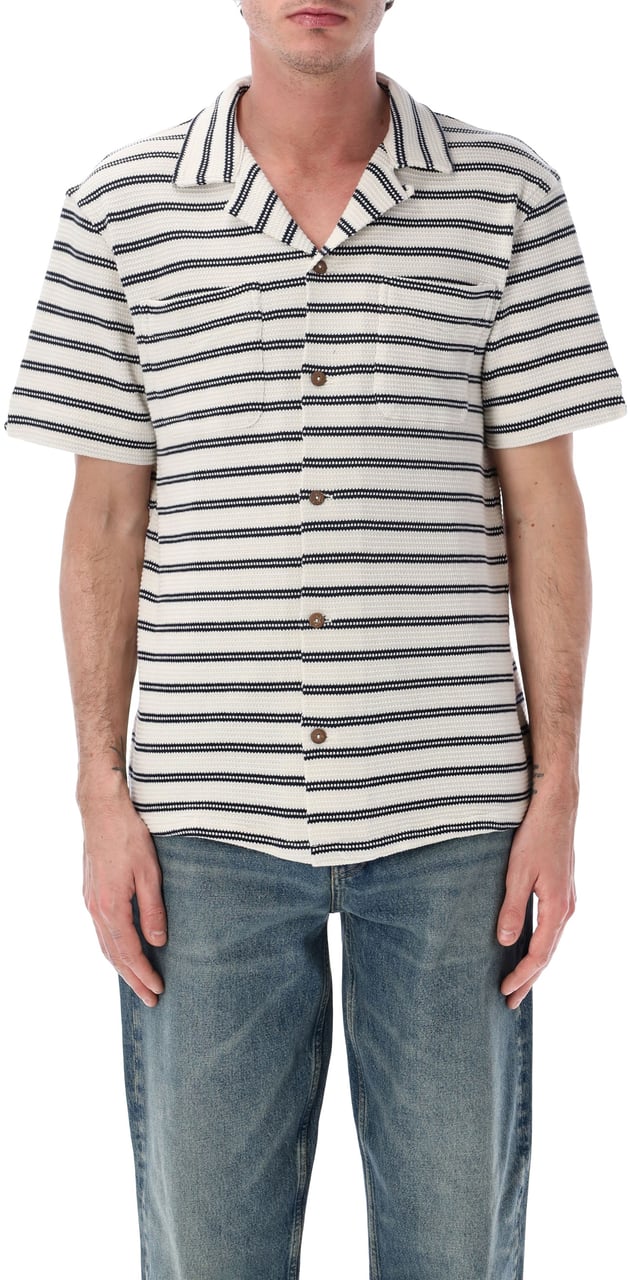 Ralph Lauren Stripes S/S Shirt Bianco Wit