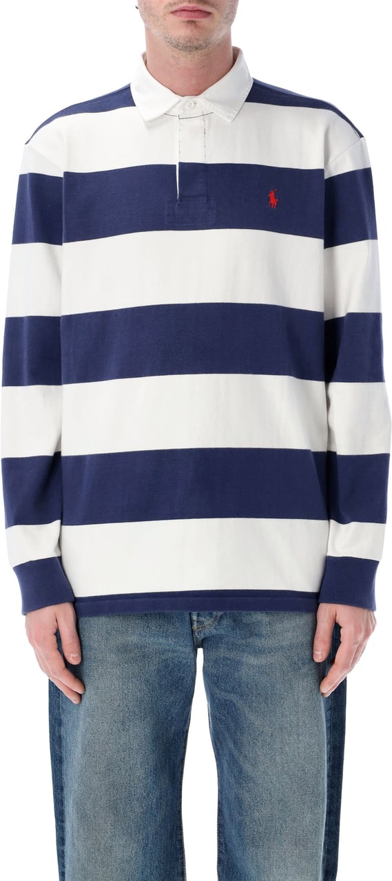 Ralph Lauren Rugby L/S Polo Bianco Wit