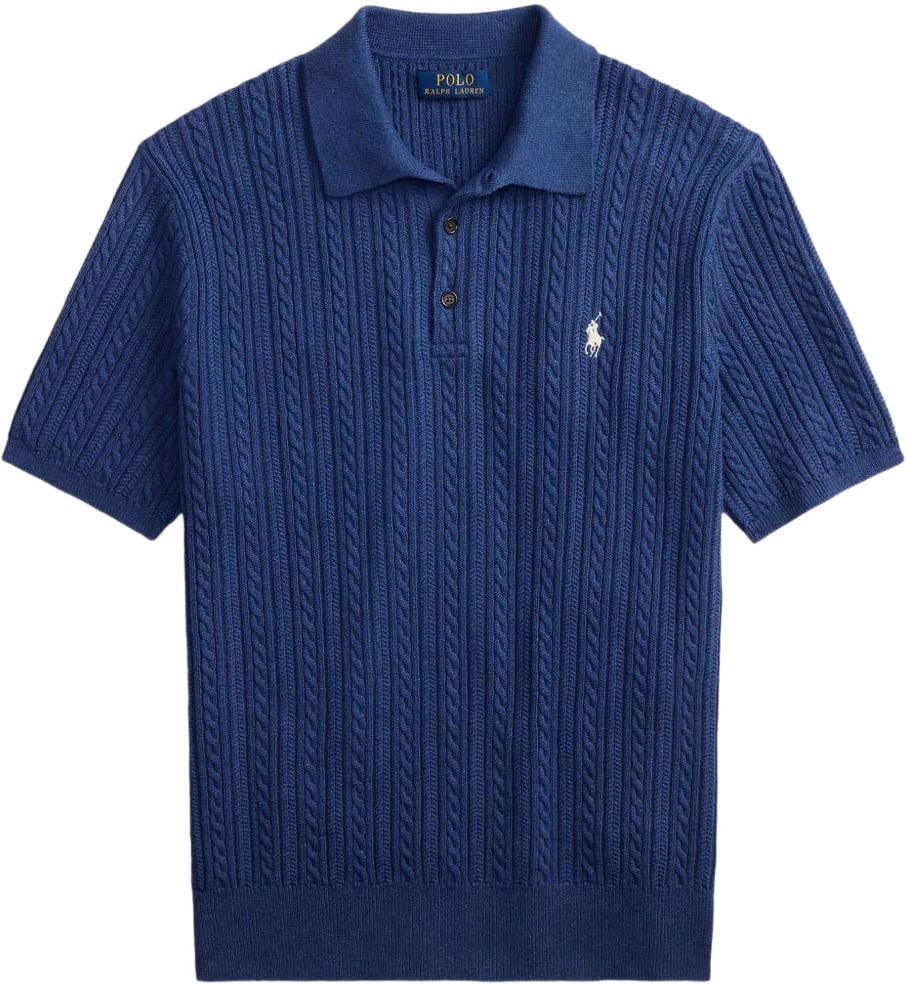 Ralph Lauren T-Shirts And Polos Rustic Navy Hthr Blauw