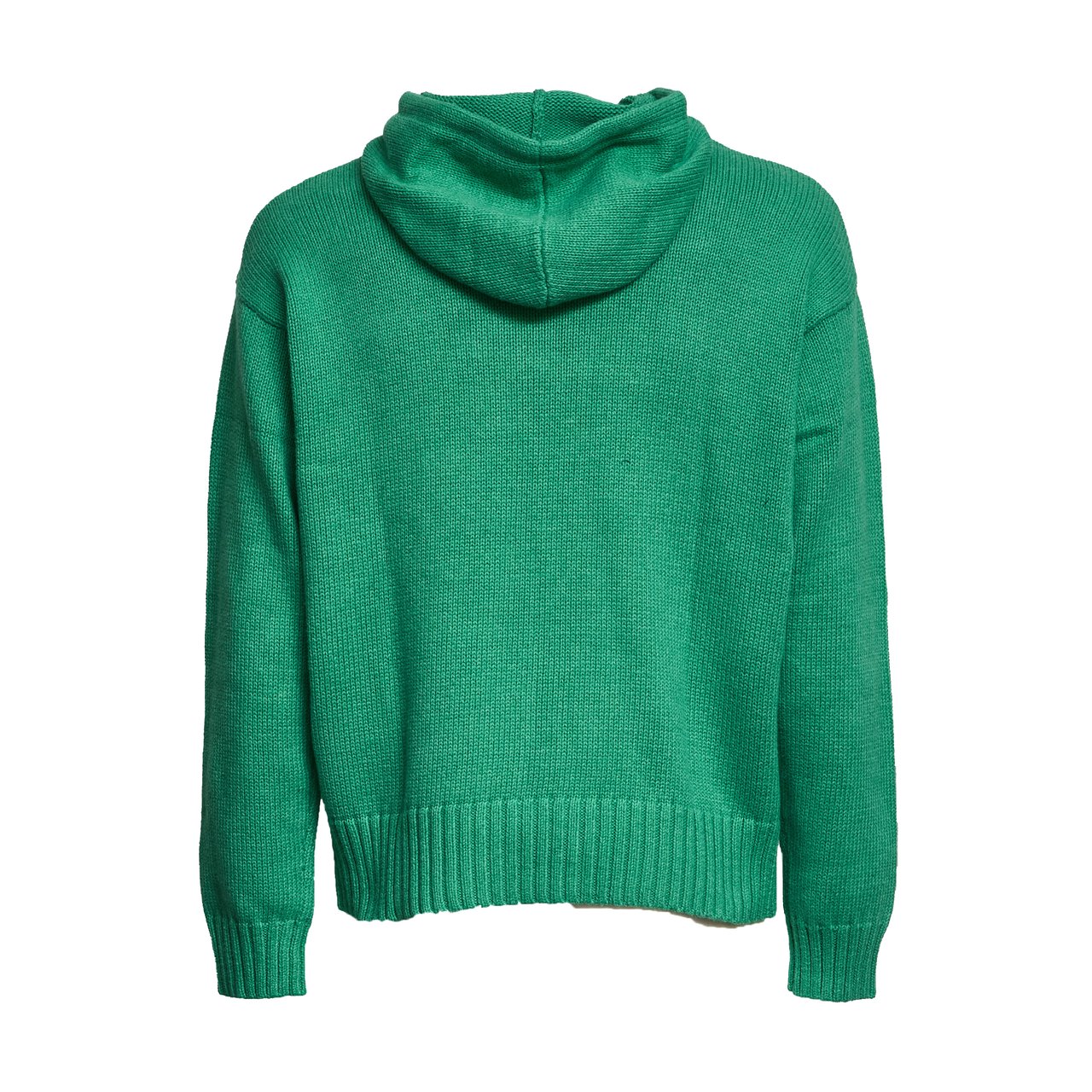 Ralph Lauren Polo Intarsia Cotton Hooded Sweater Groen