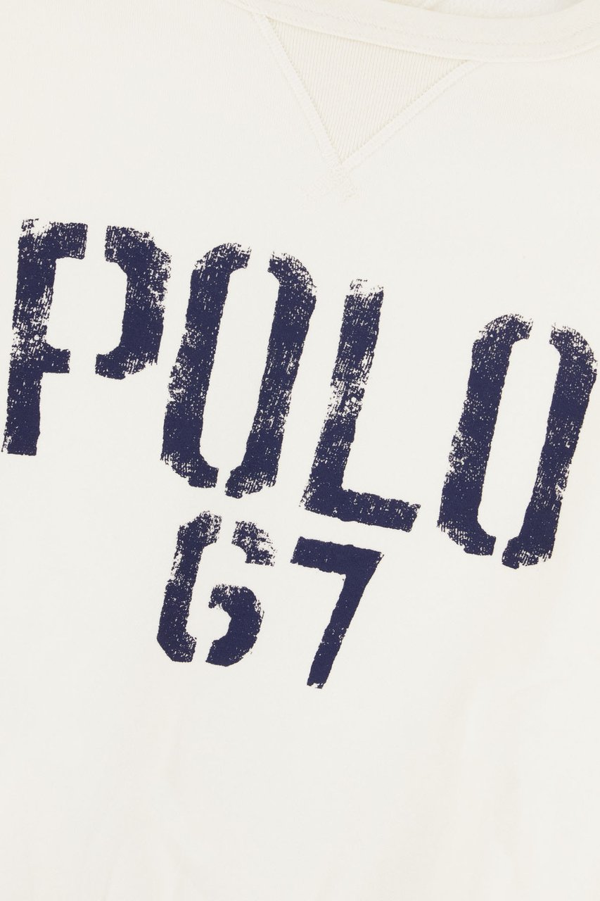 Ralph Lauren Polo Ralph Lauren Ivory cotton blend sweatshirt Neutraal