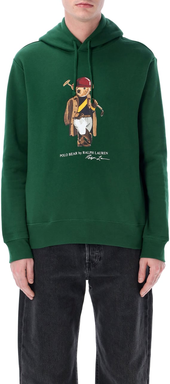Ralph Lauren Bear Crewneck Dk Green Groen