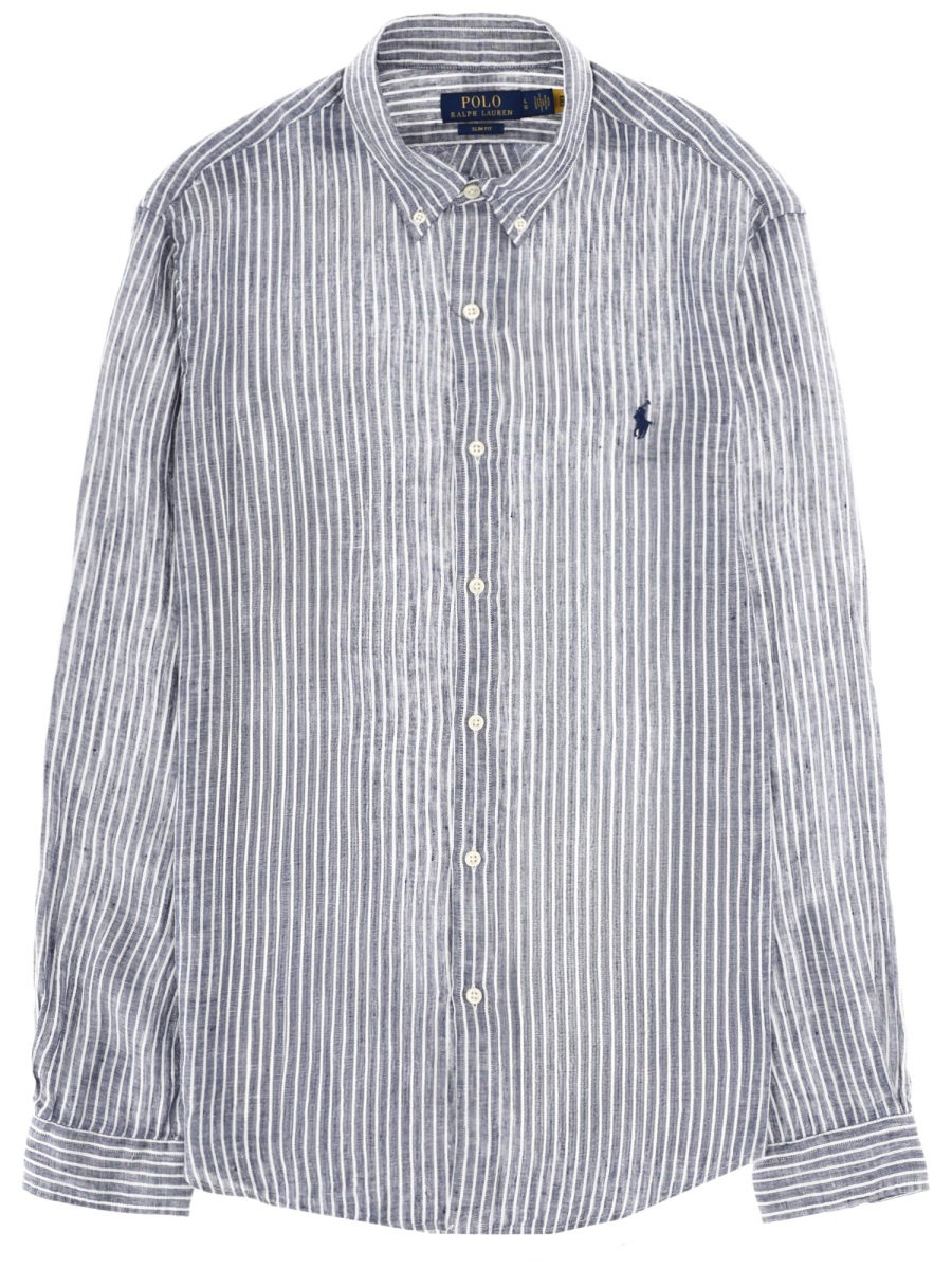 Ralph Lauren Logo Linen Shirt Wit