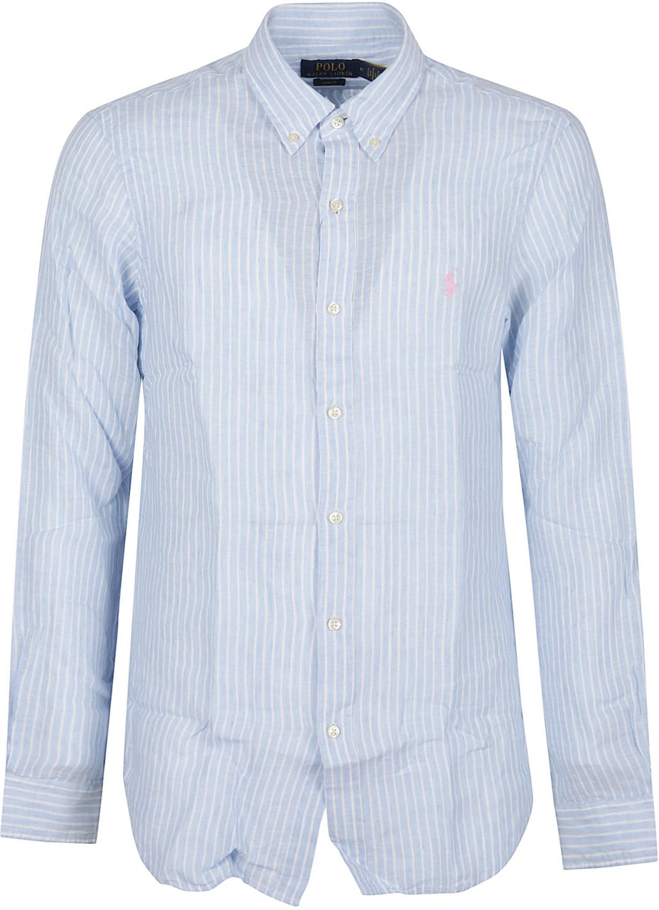 Ralph Lauren Long Sleeve Sport Shirt Blue Blauw
