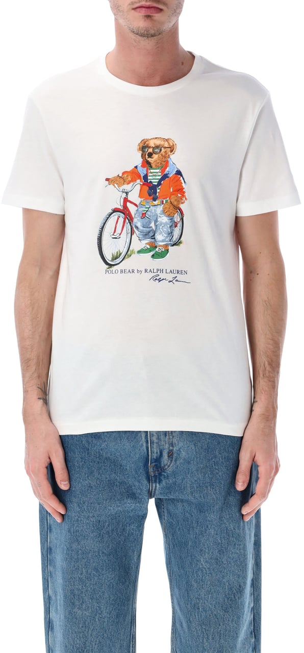 Ralph Lauren Bear S/S Tee Bianco Wit