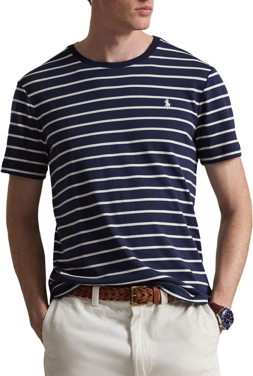 Ralph Lauren T-Shirts And Polos Refined Navywhite Navy