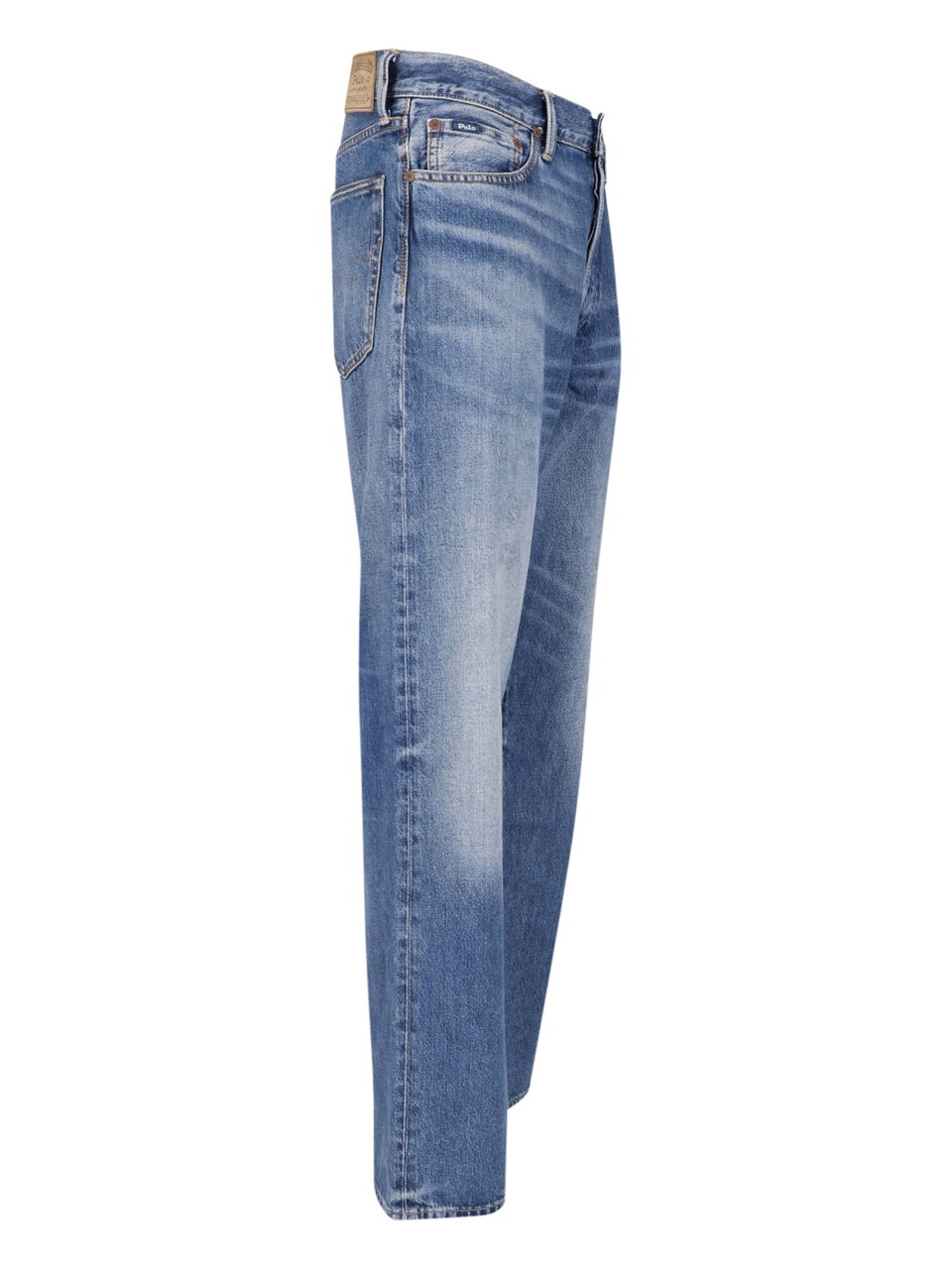 Ralph Lauren Blue Straight Leg Denim Jeans Blauw