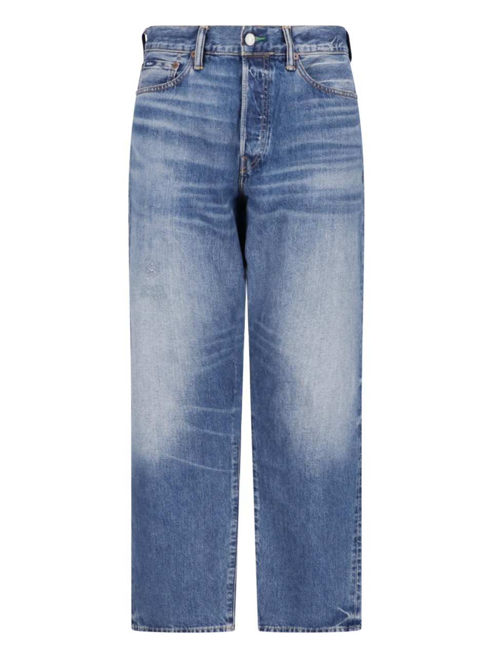 Ralph Lauren Blue Straight Leg Denim Jeans Blauw