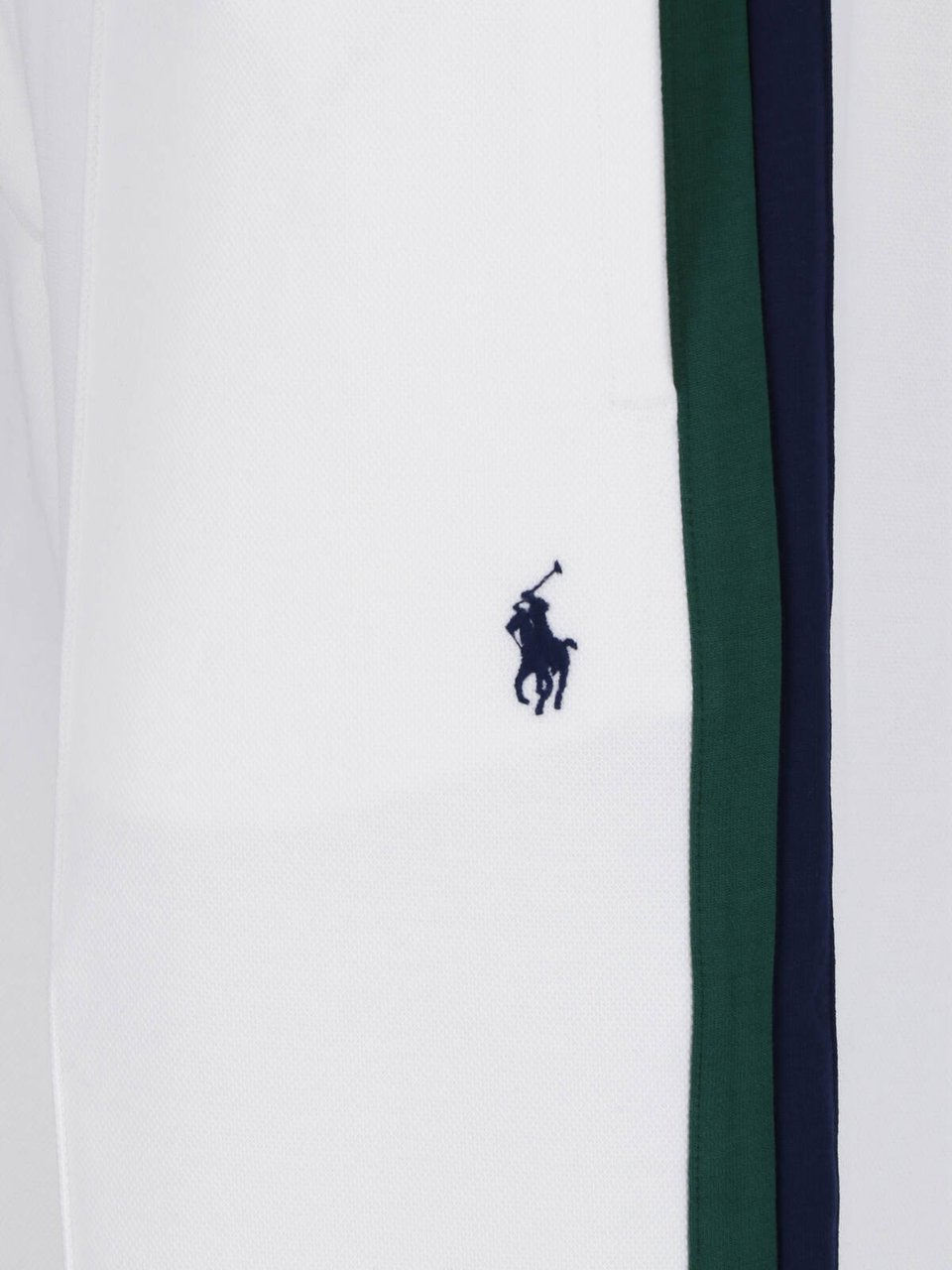 Ralph Lauren White Recycled Wide-Leg Track Trousers Wit